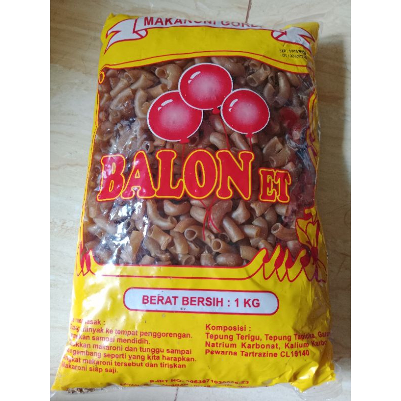 

Makaroni Mentah Cap Balon Kemasan 1 Kg