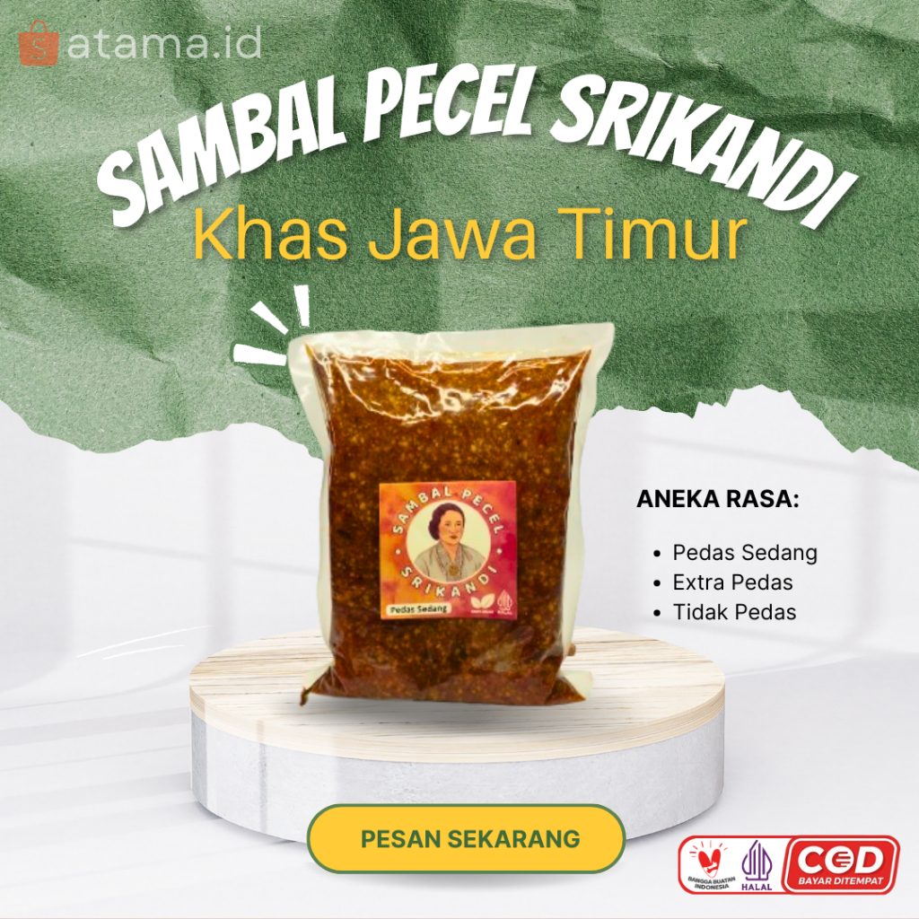 

Bumbu Sambal Pecel Asli Khas Jawa Timur Paket Hemat Ongkir