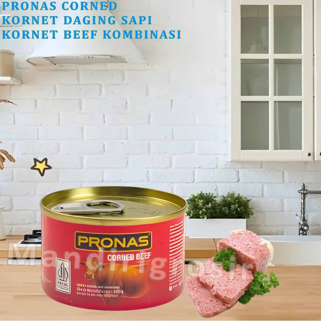 

Kornet Daging Sapi * Pronas Corned * Kornet Beef Kombinasi * 120gr