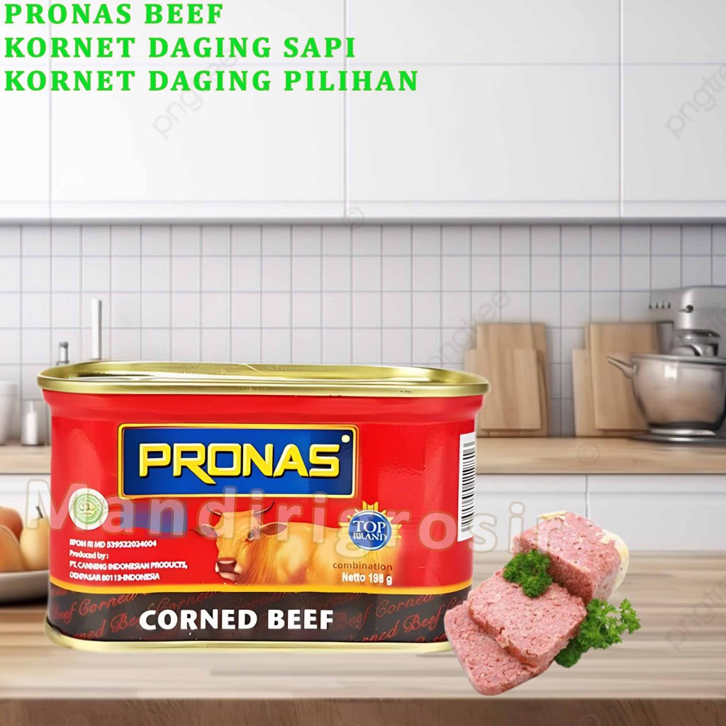 

Kornet Daging Sapi * Pronas Corned * Kornet Daging Pilihan * 198gr