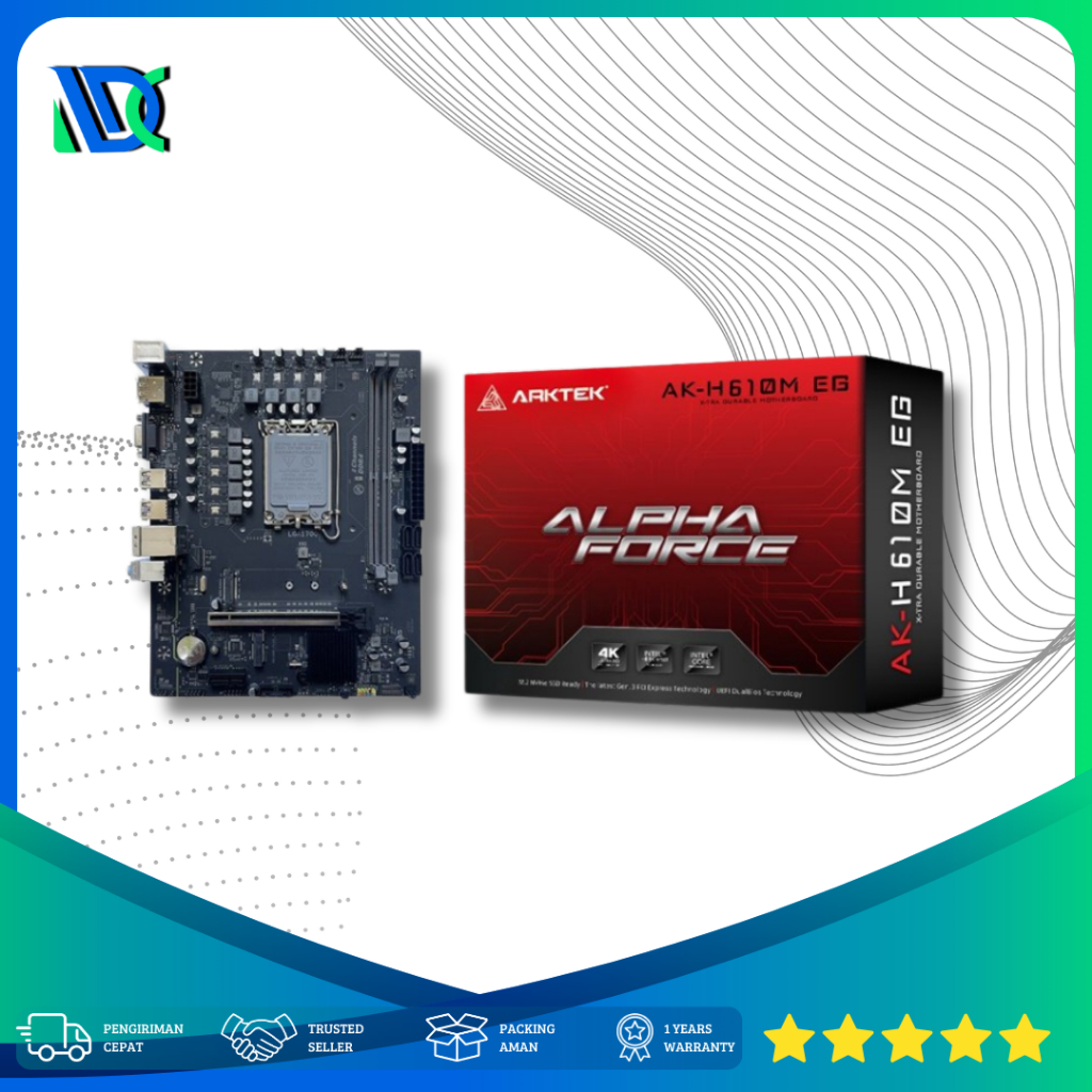 Motherboard Arktek Alpha Force AK-H610MB EG - LGA1700 H610 DDR4 USB3.0