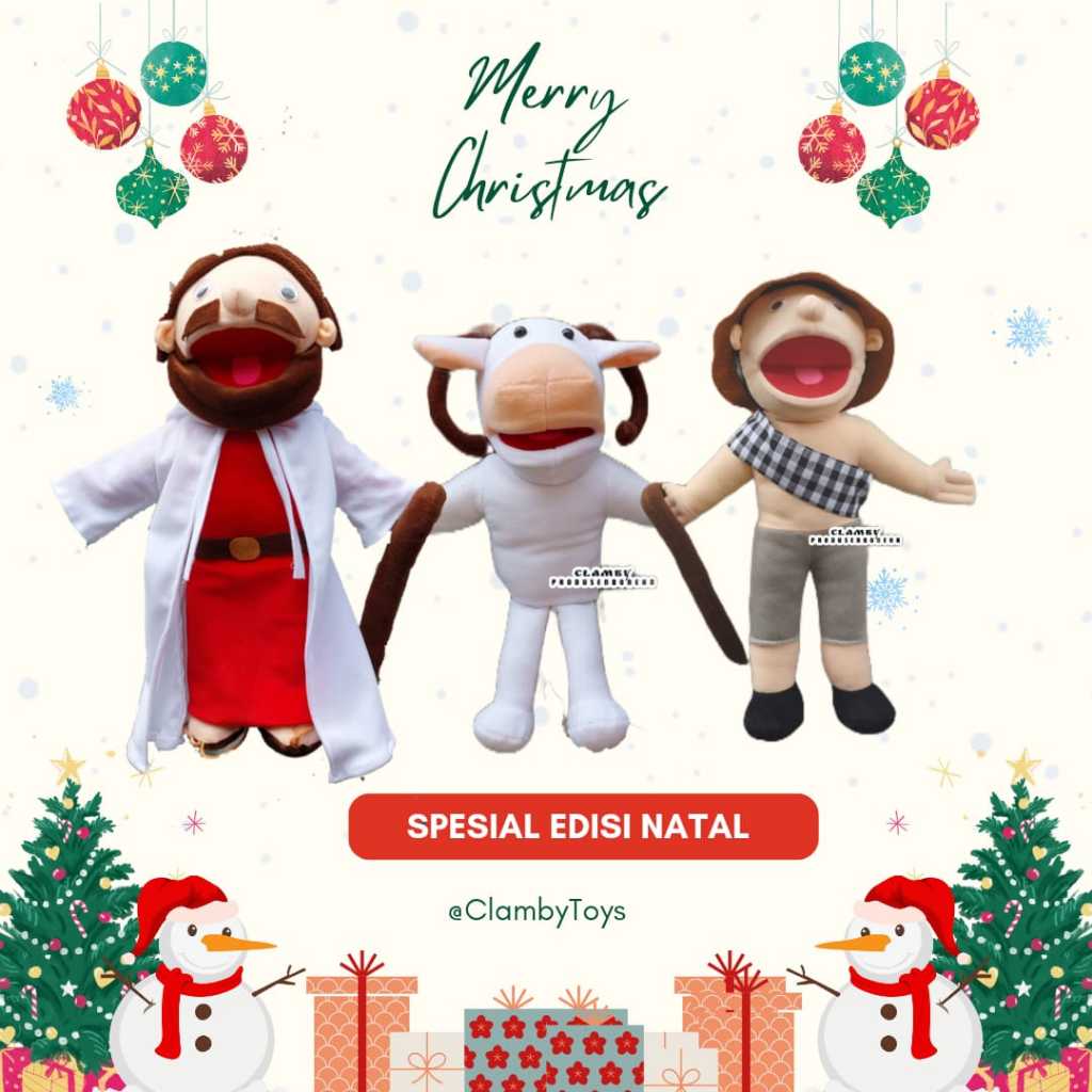 Boneka Tangan Handpuppet Karakter Yesus Boneka Dongeng | Boneka Jesus Penggembala