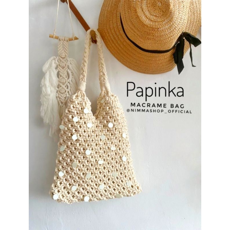 Bowiie Macrame bag | Papinka macrame bag