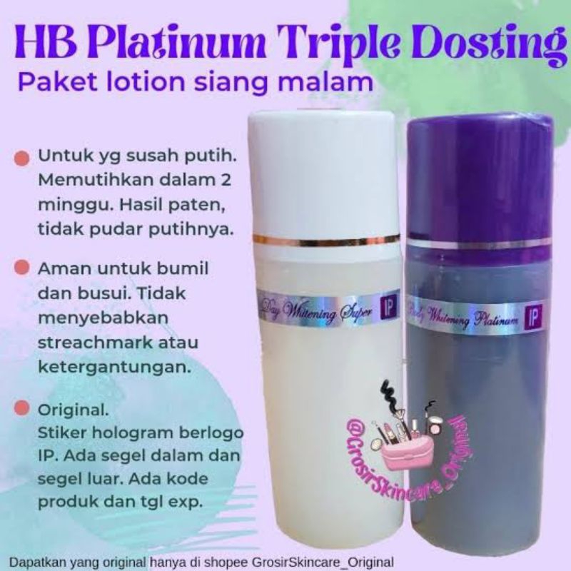 Paket Siang Malam Hb Platinum Triple Dosis / Hb Klobe Platinum