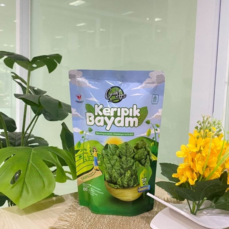 

Keripik Bayam 80 Gr Cenak Ayu Snack & Food Camilan Makanan
