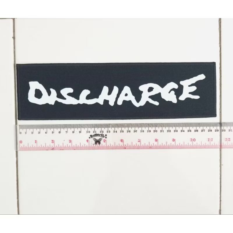 Emblem Punggung/Backpatch/Tambalan Jaket Vest Sweater - Discharge