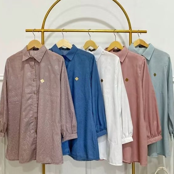 Mydewyn - Atasan Bordir Elegan untuk Wanita Dewasa - Katun Bordir HQ Nyaman & Stylish