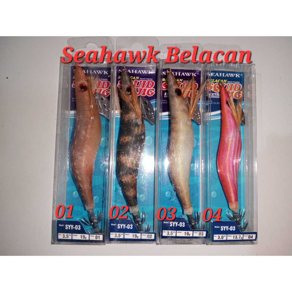SEAHAWK SQUID JIG BELACAN (LUMINOUS)