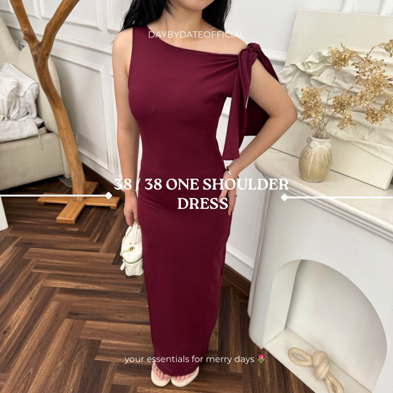 HABISIN STOK 38 / 38 One Shoulder Dress Daybydate One Shoulder Dress One Off Shoulder Dress Off