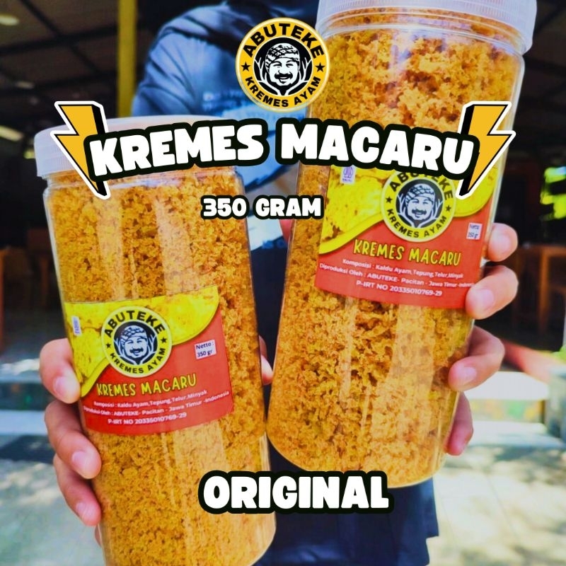 

Kremes Ayam King Macaru Kriuk Gurih Rasa Original 350 gram