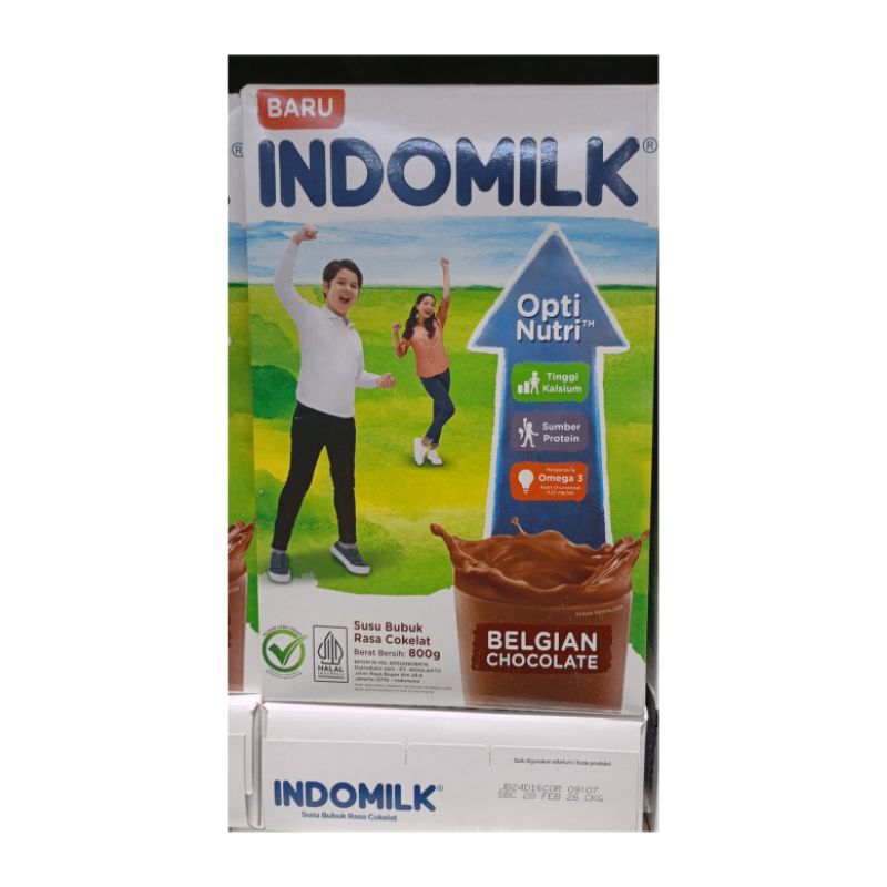 

INDOMILK BELGIAN CHOCOLATE 800GR ISI 1 BOX EXP FEBRUARI 2026
