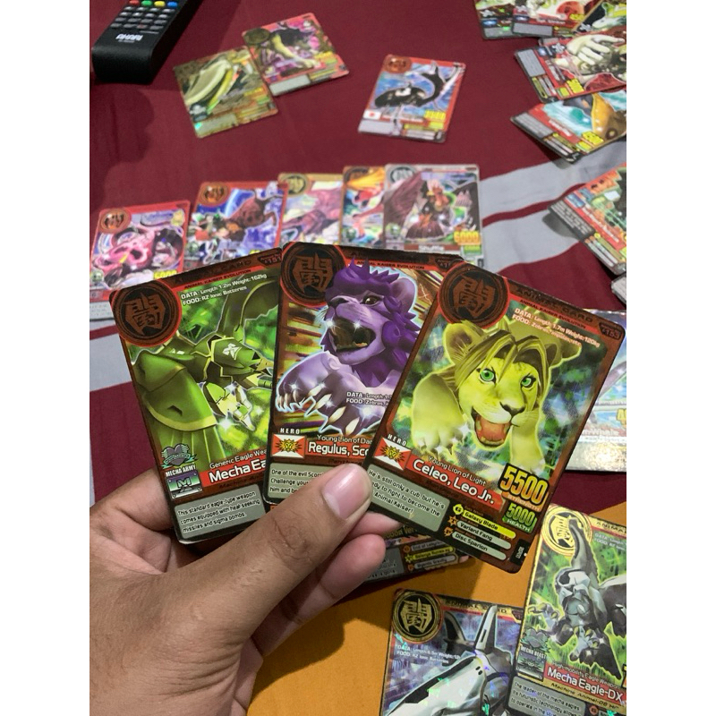 3 set animal kaiser celeo leo jr regulus scorch jr mecha eagle