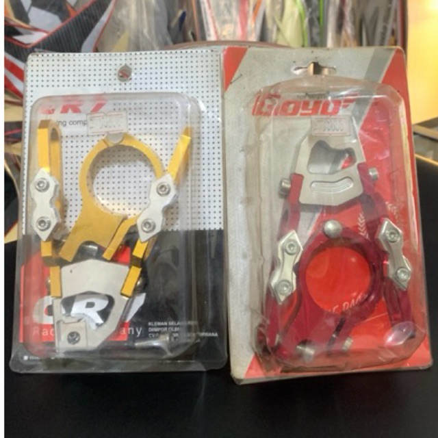 Kleman Selang Rem Depan Model V Full CNC - Klem Slang Universal Semua Motor Beat,Scoopy,Mio,Fino,Var