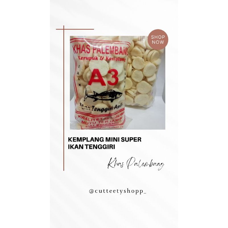 

KERUPUK KEMPLANG MINI SUPER IKAN TENGGIRI KHAS PALEMBANG - 200gr