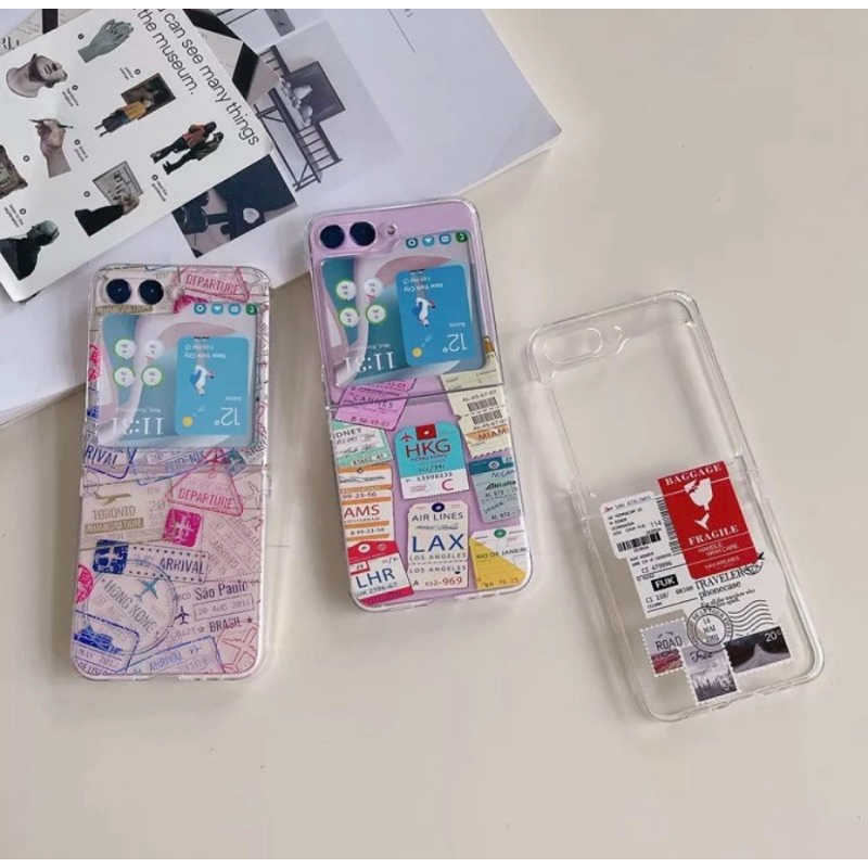 READY map passport case casing samsung galaxy z flip5 / z flip4 / z flip3 5G z flip 5 / z flip 4 / z