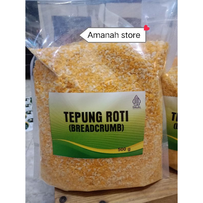 

Tepungroti/Tepungpanir(Breadcrumb)/Mix/kemasan500gram & 1kg/kemasan repack