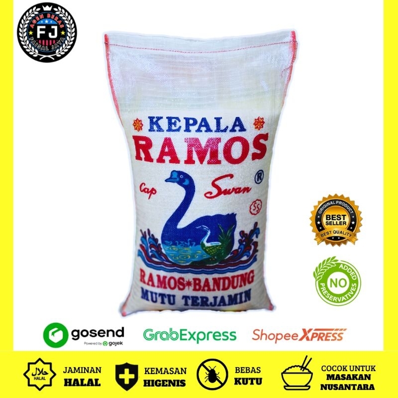 

Beras Cap Ramos Swan 25kg, 20kg, 10kg, 5kg