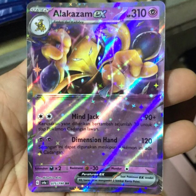 ALAKAZAM EX KARTU POKEMON LANGKA