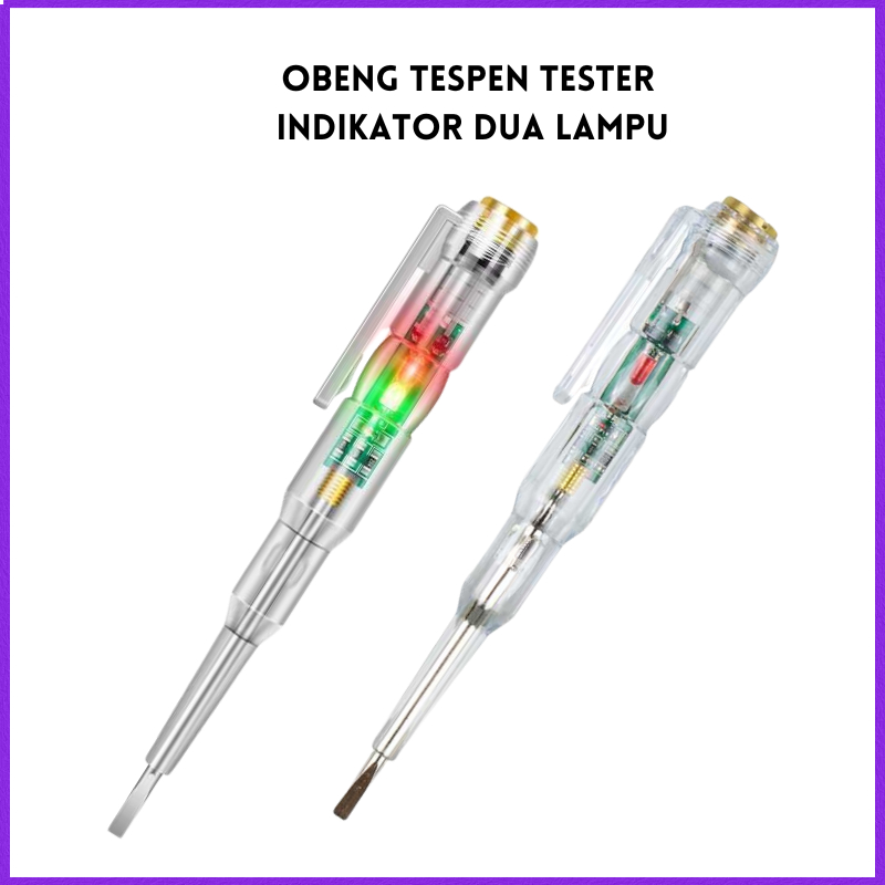 COD ANENG Obeng Tespen dengan 2 lampu indikator / TESPEN TES KABEL LISTRIK YANG PUTUS / TESPEN MINUS