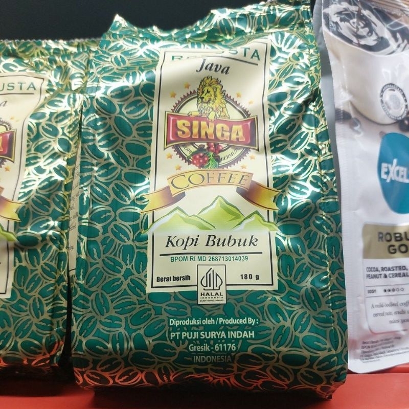 

Singa kopi bubuk Robusta Java 180gr