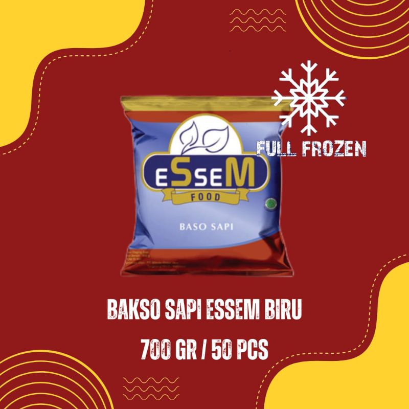 

Essem Food Baso Sapi Biru Bakso 700 Gr / 50 Pcs