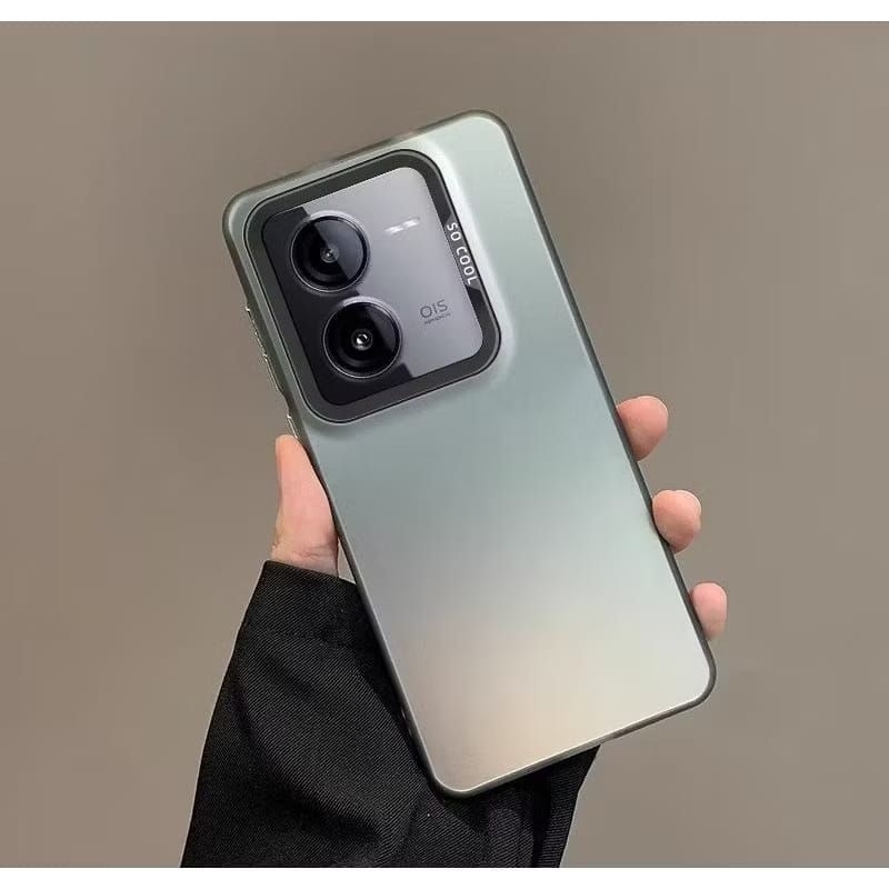 SoftCase Imd Full Black Vivo Y20/Y20i/Y20S/Y12S  Silikon Hybrid Hologram Pelindung Belakang Hp