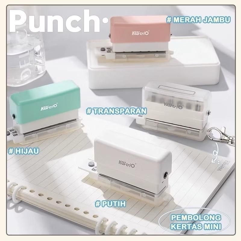 

Pembolong Kertas Mini 6 Lubang Hole Puncher Paper Punch Loose Leaf