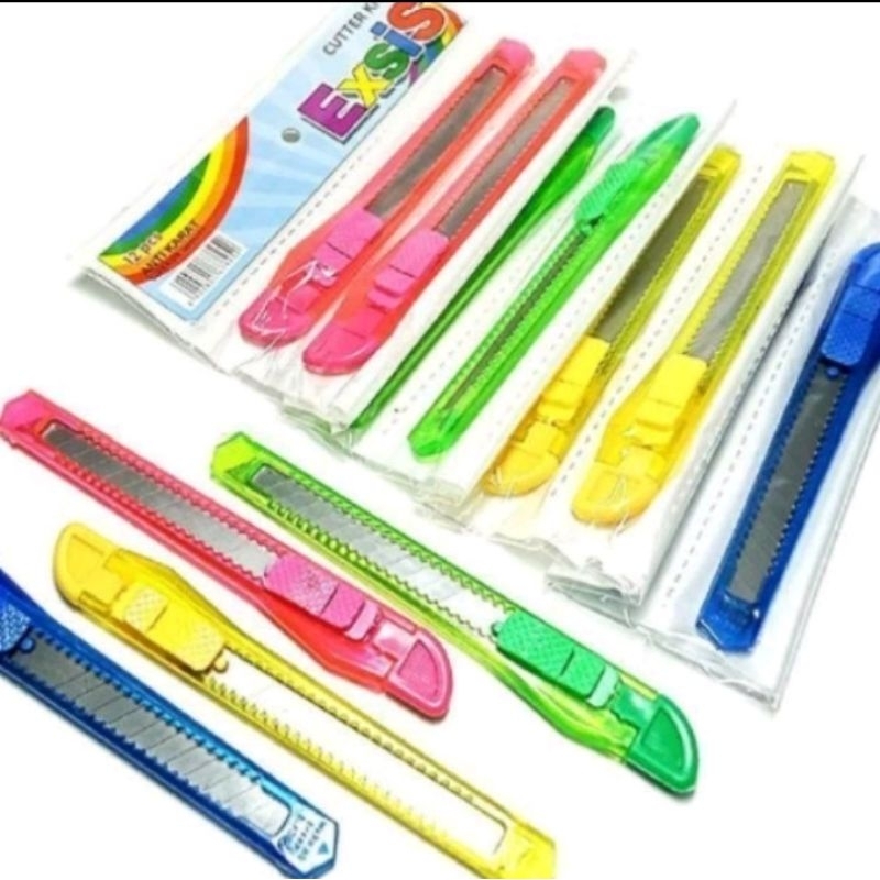 

Pisau cutter kemasan renceng kecil isi 12pcs