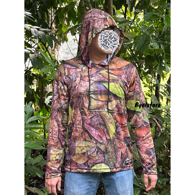 Baju Jersey Camo Motif Daun Kering / Kaos Camo