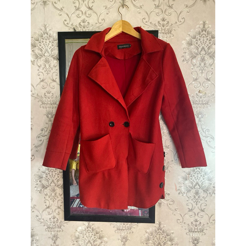 coat wool premium/coat wool import/coat winter spring autumn