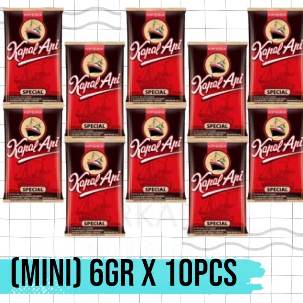 

(10PCS) Kopi Kapal Api 6 Gram Kapal Api Mini Tanpa Gula