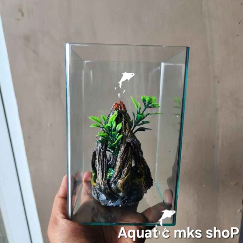 Aquarium mini Akrilik | Soliter ikan cupang Akrilik ikan cupang 2 liter & 4 liter
