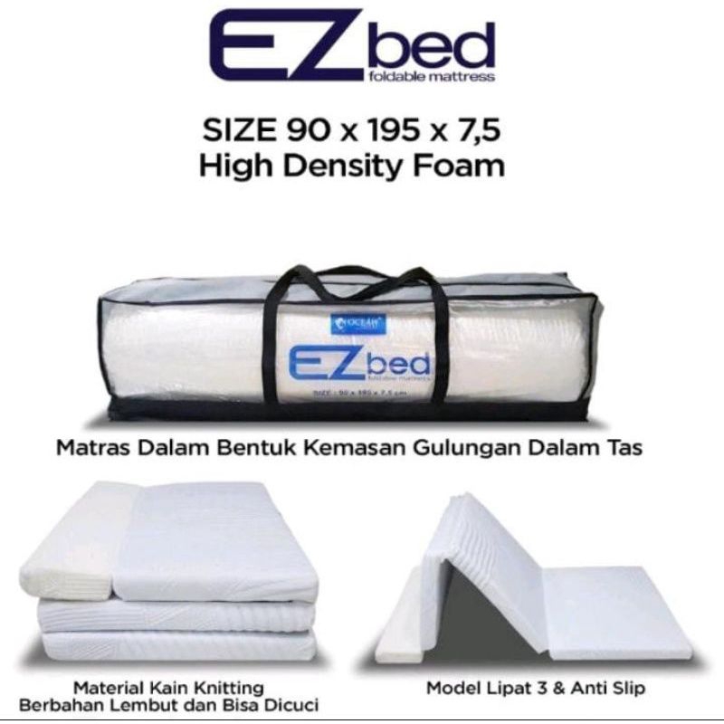 Kasur Lipat EZ Bed Ocean Folding Bed Matras