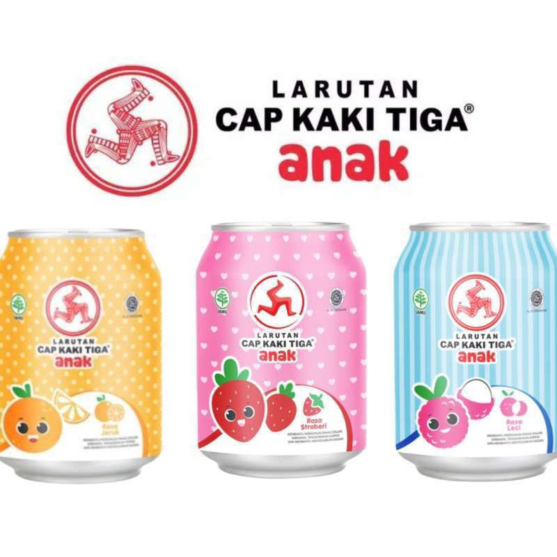 

Larutan Cap Kaki Tiga Anak | Minuman khusus anak berisi 24pcs/dus@250ml