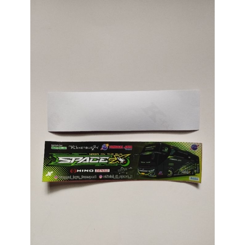 

Stiker bus Space x tunggal jaya isi 1 pcs