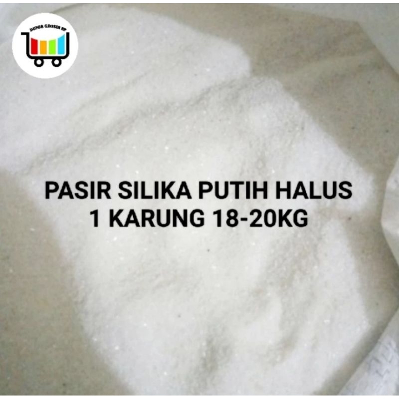 PASIR SILIKA PUTIH HALUS FULL 1 KARUNG 18-20KG UNTUK AQUARIUM AQUASCAPE