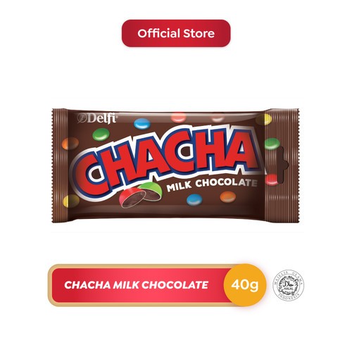 

DELFI CHACHA Milk Chocolate 40 gram / Snack Coklat Susu Cha Cha - SJY Shop Hemat