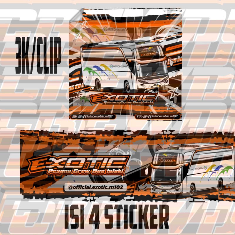 

STICKER EXOTIC MURAH