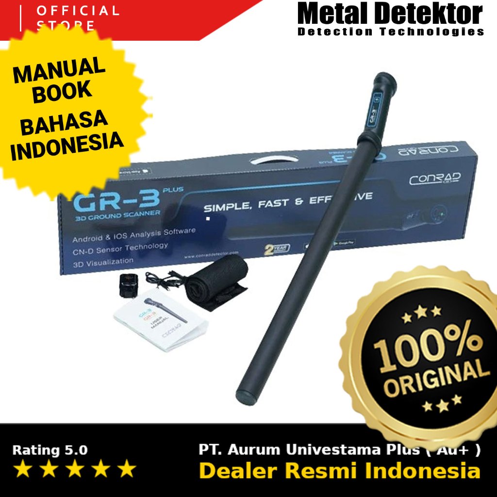 Metal Detektor Groundtech Conrad GR-3 Plus Metal Detector Grountech GR3 Plus GROUNDTECH GR-3 Plus Gr