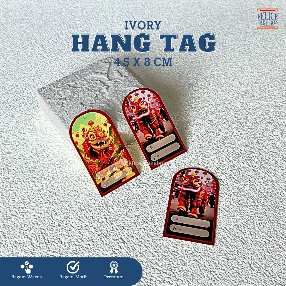 

HANG TAG CHINESE NEW YEAR isi 50 pcs / HANG TAG IMLEK BARONGSAI / HANGTAG TAHUN BARU / CNY HANG TAG PREMIUM