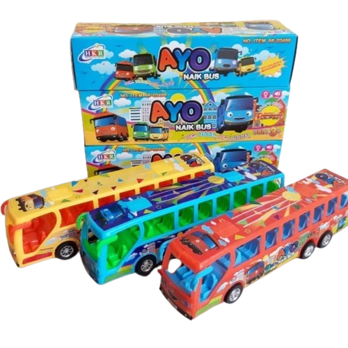 Mainan B/O Ayo Naik Bus HKR 66-02499/ Mainan Bus Tayo Baterai Bus Tayo Nyala