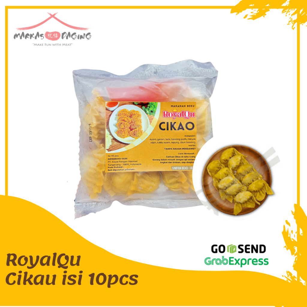 

ROYALQU Cikao Ayam Pangsit Dimsum Frozen Food ISI 10pcs