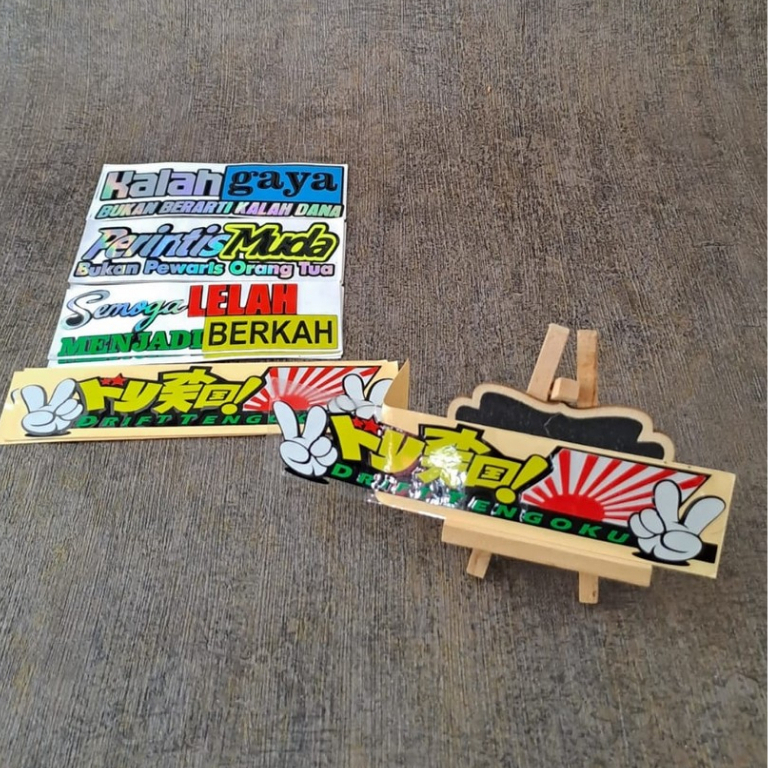 

Custom Stiker sticker cutting 15 cm x 3,5 cm