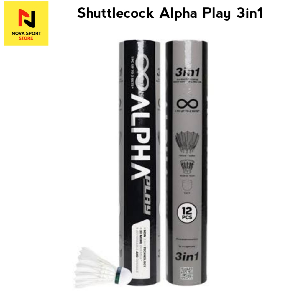 Alpha  Shuttlecock Badminton 3in1 Play