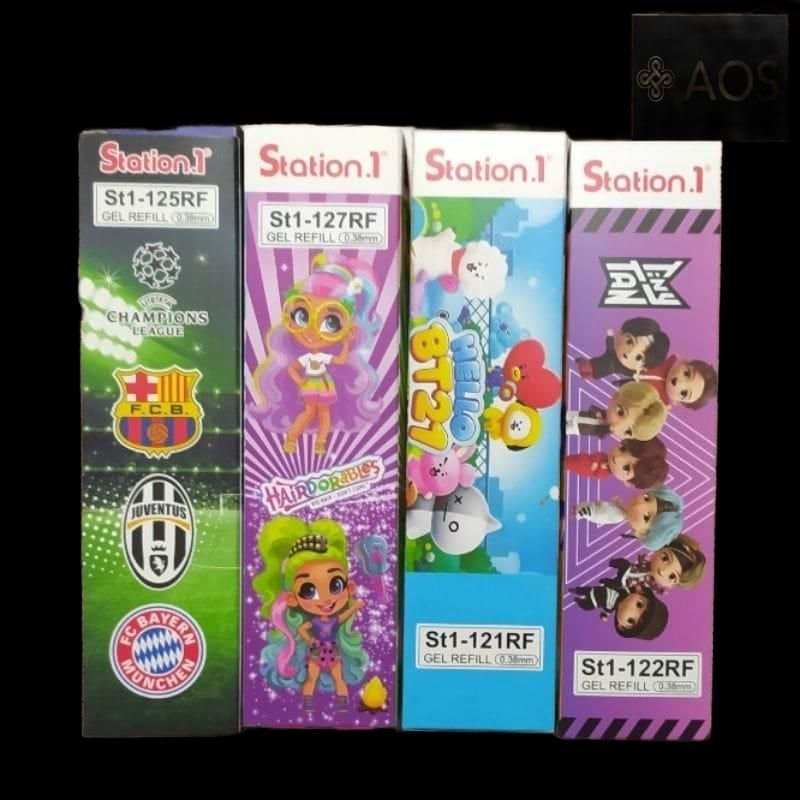 

Refill Pulpen Gel / Isi Ulang Pulpen Gel Karakter Kartun Isi 20 Pcs