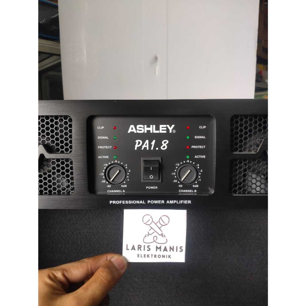 Power Amplifier Ashley PA1.8 Power Ashley PA 1.8 Class GB Original 1800 Watt Subwoofer Kelas GB