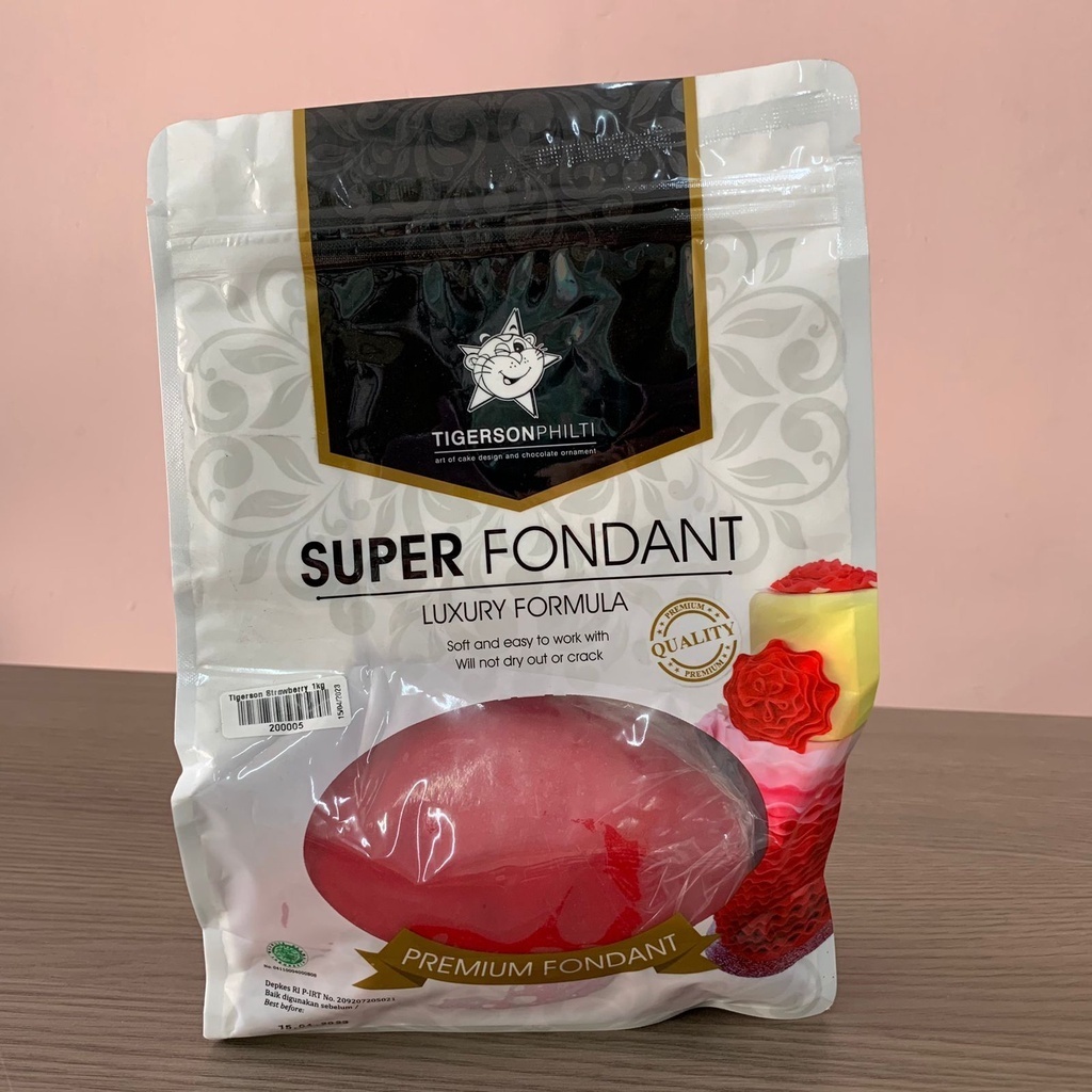 

Super Fondant Tigerson Red Strawberry Repack