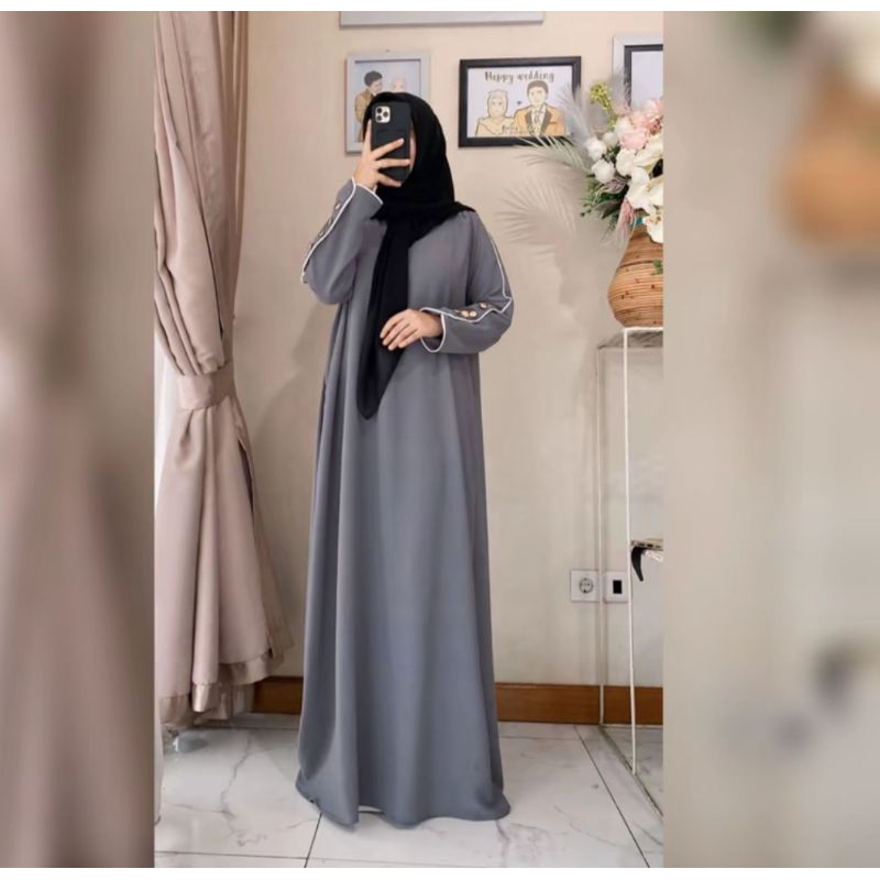 ABAYA INARA CRINKLE GREY
