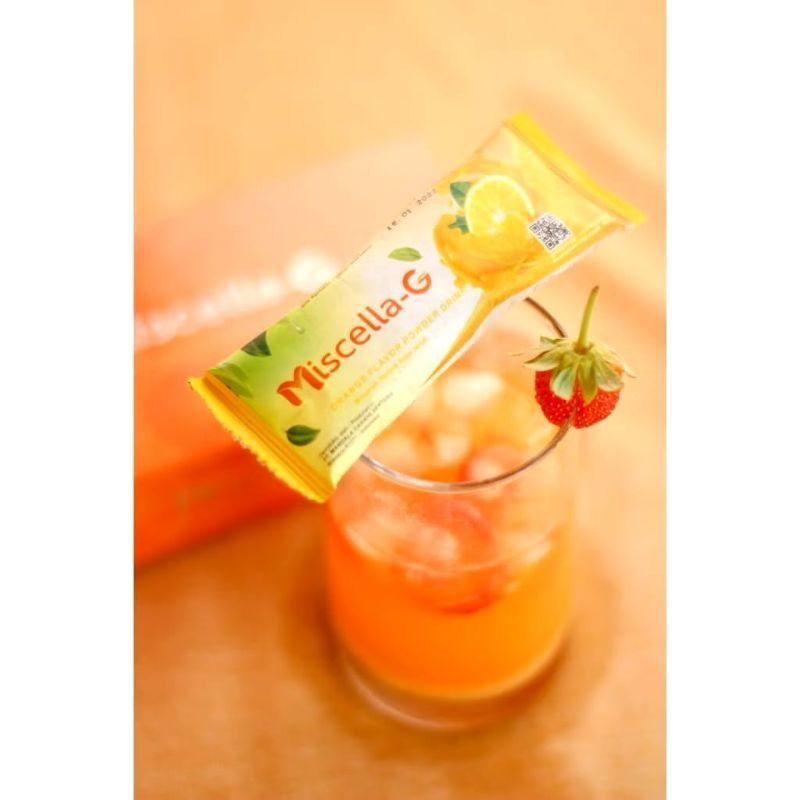 miscella-G minuman collagen pemutih badan dan wajah pria wanita