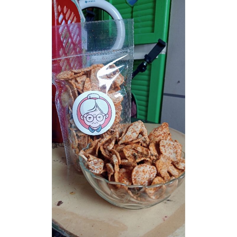 

keripik basreNg pedas daun jeruk